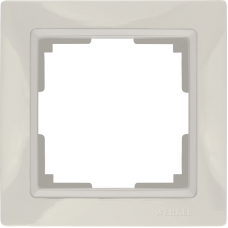 Рамка на 1 пост (слоновая кость, basic) WL03-Frame-01