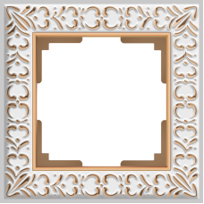 Рамка на 1 пост (белое золото) WL07-Frame-01