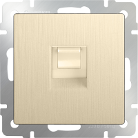 Телефонная розетка RJ-11 (шампань рифленый) WL10-RJ-11
