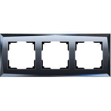 Рамка на 3 поста (черный) WL08-Frame-03