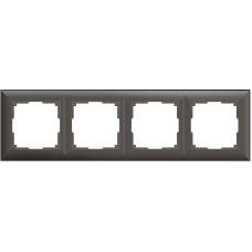 Рамка на 4 поста (серо-коричневый) WL14-Frame-04
