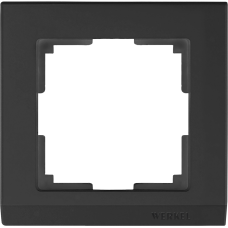 Рамка на 1 пост (черный) WL04-Frame-01-black