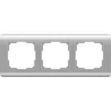 Рамка на 3 поста (серебряный) WL12-Frame-03