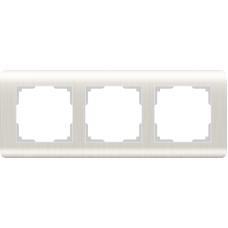 Рамка на 3 поста (перламутровый) WL12-Frame-03