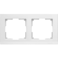 Рамка на 2 поста (белый) WL04-Frame-02-white