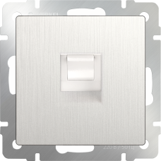 Розетка Ethernet RJ-45 (перламутровый рифленый) WL13-RJ-45