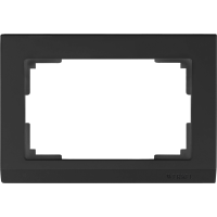 Рамка для двойной розетки (черный) WL04-Frame-01-DBL-black