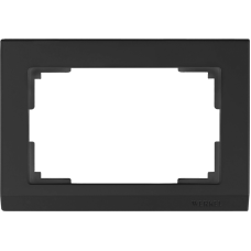 Рамка для двойной розетки (черный) WL04-Frame-01-DBL-black