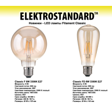 LED лампы Filament Classic от Elektrostandard