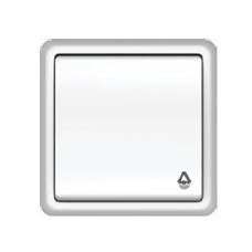 Кнопка для звонка Vilma ST150, 1-клавишная, белая