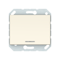 Выключатель Vilma XP500, 1-клавишный, с подсветкой, без рамки, слоновая кость
