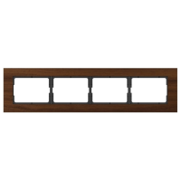 Рамка Vilma XP500, 4-местная, Орех