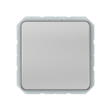 Переключатель Vilma LX200, 1-клавишный, без рамки, металлик