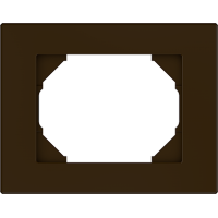 Рамка Vilma XP500, 1-местная, пластик, коричневый