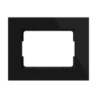 Рамка Vilma XP500, 1-местная, Черное стекло