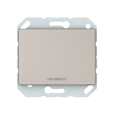 Кнопочный выключатель Vilma XP500, 1-клавишный, с подсветкой, без рамки, шампань