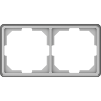 Рамка Vilma ST150, 2-местная, металлик
