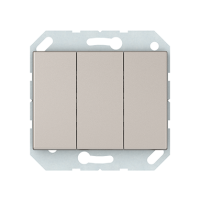Выключатель Vilma XP500, 3-клавишный, без рамки, шампань