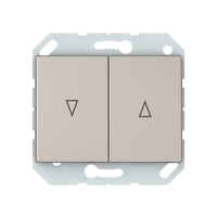 Кнопки управления жалюзи Vilma XP500, 2-клавишный, без рамки, шампань