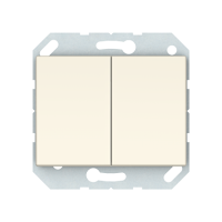 Выключатель Vilma XP500, 2-клавишный, без рамки, слоновая кость