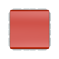 Переключатель Vilma ST150, 1-клавишный, без рамки, красный