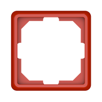 Рамка Vilma ST150, 1-местная, красная