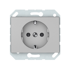 Розетка Vilma XP500, с заземлением, без рамки, металлик