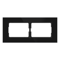 Рамка Vilma XP500, 2-местная, Черное стекло