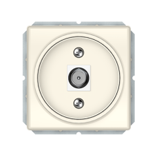 Антенная розетка Vilma ST150, конечная (TV), без рамки, слоновая кость