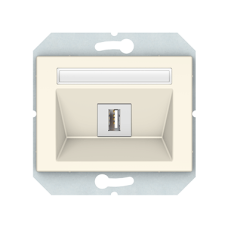 USB розетка XP500, без рамки, слоновая кость