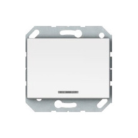 Выключатель Vilma XP500, 1-клавишный, с контрольной лампочкой, без рамки, белый