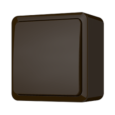 Переключатель Vilma SL+250, 1-клавишный, коричневый