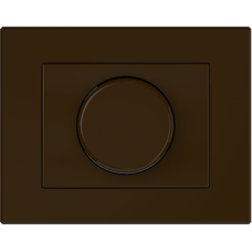 Светорегулятор для ламп накаливания и галогенных ламп (20-400 ВТ) XP500, с рамкой, коричневый