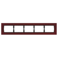Рамка Vilma XP500, 5-местная, Красное дерево