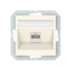 Компьютерная розетка(RJ45) Vilma QR1000, без рамки, слоновая кость