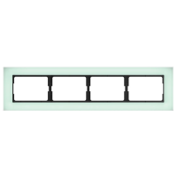 Рамка Vilma XP500, 4-местная, Зеленое матовое стекло