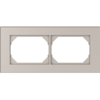 Рамка Vilma XP500, 2-местная, пластик, шампань