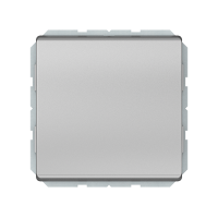 Перекрестный переключатель Vilma ST150, 1-клавишный, без рамки, металлик
