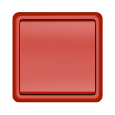 Переключатель Vilma ST150, 1-клавишный, с рамкой, красный