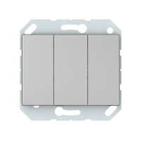 Выключатель Vilma XP500, 3-клавишный, без рамки, металлик