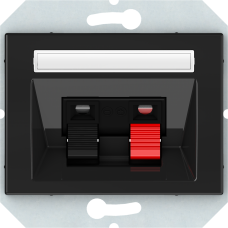 Аудиорозетка Vilma XP500, 2-местная, без рамки, черный