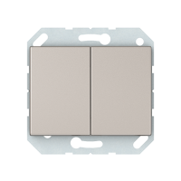 Переключатель Vilma XP500, 2-клавишный, без рамки, шампань