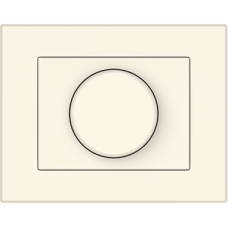 Светорегулятор для ламп накаливания и галогенных ламп (20-400 ВТ) XP500, с рамкой, слоновая кость