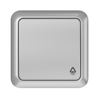 Кнопка для звонка Vilma LX200, 1-клавишная, металлик