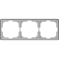 Рамка Vilma ST150, 3-местная, металлик
