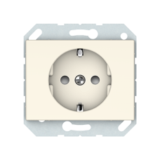 Розетка Vilma XP500, с заземлением и со шторками, без рамки, слоновая кость