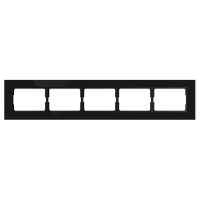 Рамка Vilma XP500, 5-местная, Черное стекло