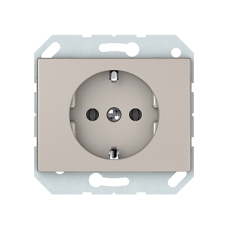 Розетка Vilma XP500, с заземлением, без рамки, шампань
