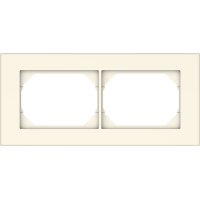 Рамка Vilma XP500, 2-местная, пластик, слоновая кость