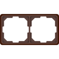Рамка Vilma ST150, 2-местная, коричневая